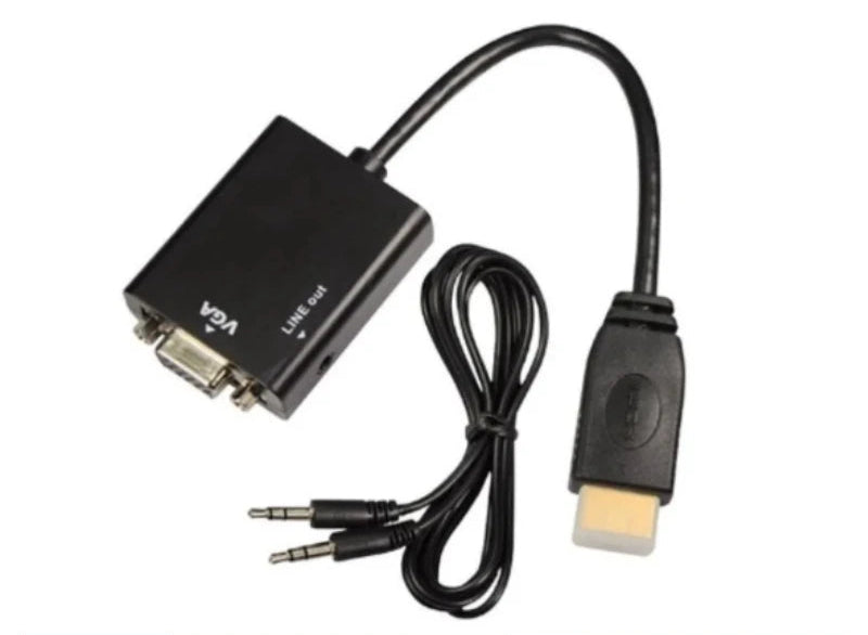 Adaptador de vídeo VGA/HDMI – GT-HDMIVGA (cabo + p2 auxiliar)