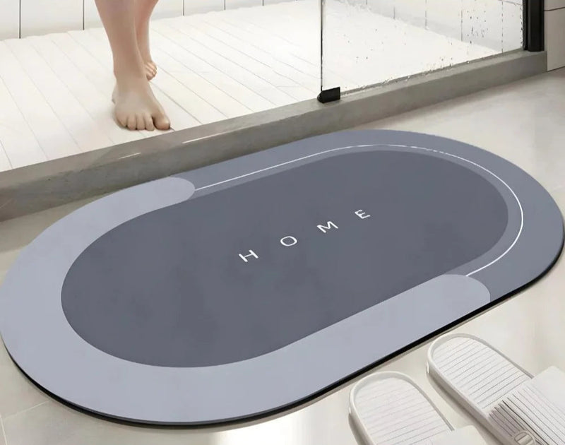 Tapete Oval Absorvente – Um Toque de Conforto e Segurança para o Seu Banheiro
