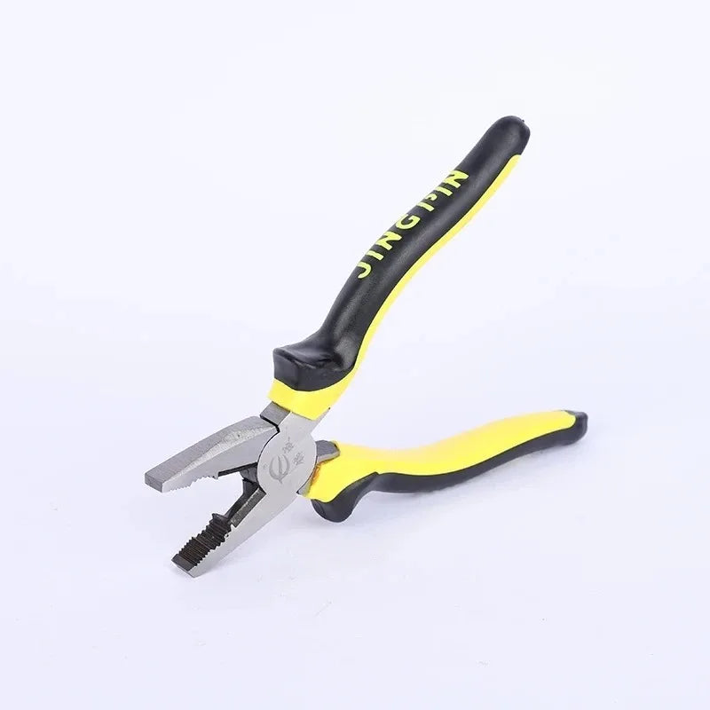 Alicate Universal 6" Exbom HSX63 Cabo Emborrachado | Lâmina em Aço | Corte até 1,6mm | Ferramenta Profissional