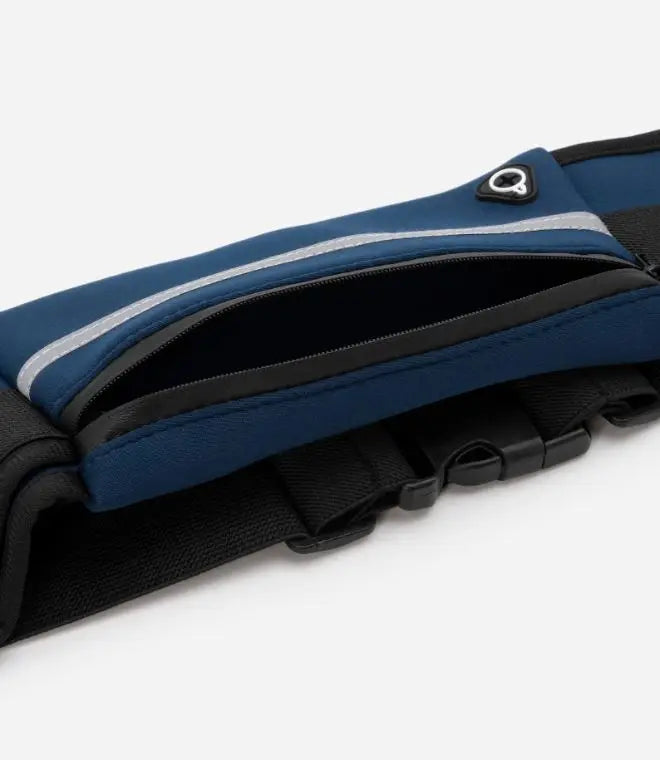 Pochete Esportiva Unissex Impermeável – Cintura Ajustável, Bolso para Celular e Suporte para Garrafa