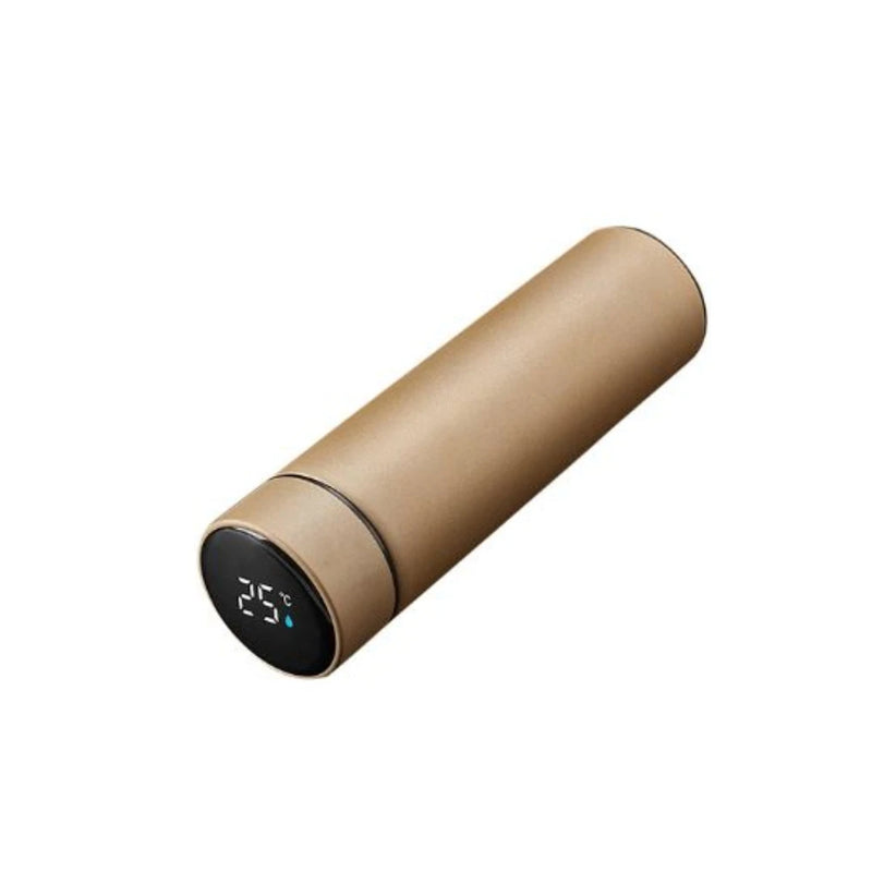 Garrafa Térmica Inox 500ml com Display Digital LED – Sensor de Temperatura Inteligente para Bebidas Quentes ou Geladas
