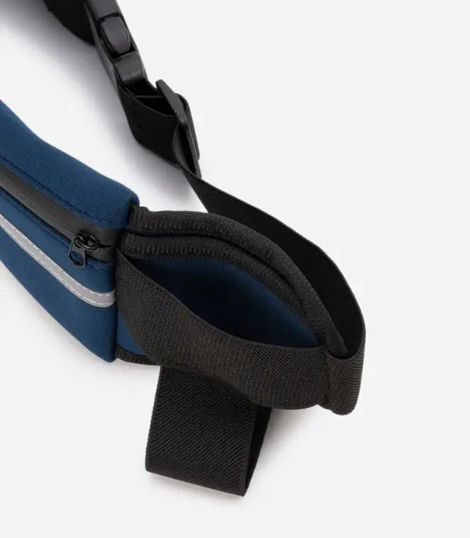 Pochete Esportiva Unissex Impermeável – Cintura Ajustável, Bolso para Celular e Suporte para Garrafa