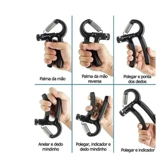 Hand Grip Ajustável 5kg a 60kg – Fortalecedor de Mãos, Punhos e Antebraços | Fisioterapia e Exercícios