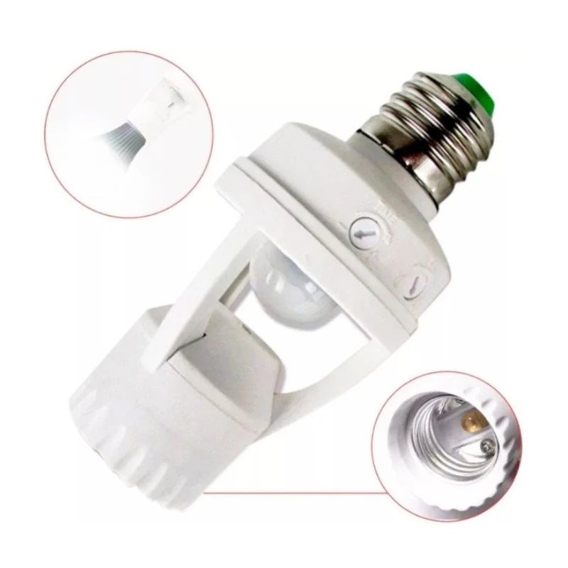 Sensor de Presença com Fotocélula para Lâmpada Soquete E27 – Economia e Praticidade