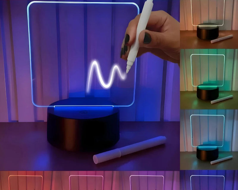 Luminária LED 3D com Caneta de Desenho – Crie, Ilumine e Encante!