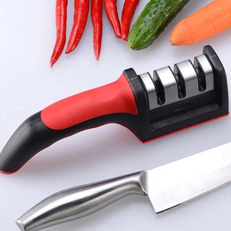 Amolador de Facas Profissional 3 em 1 – Potência, Precisão e Praticidade na Sua Cozinha
