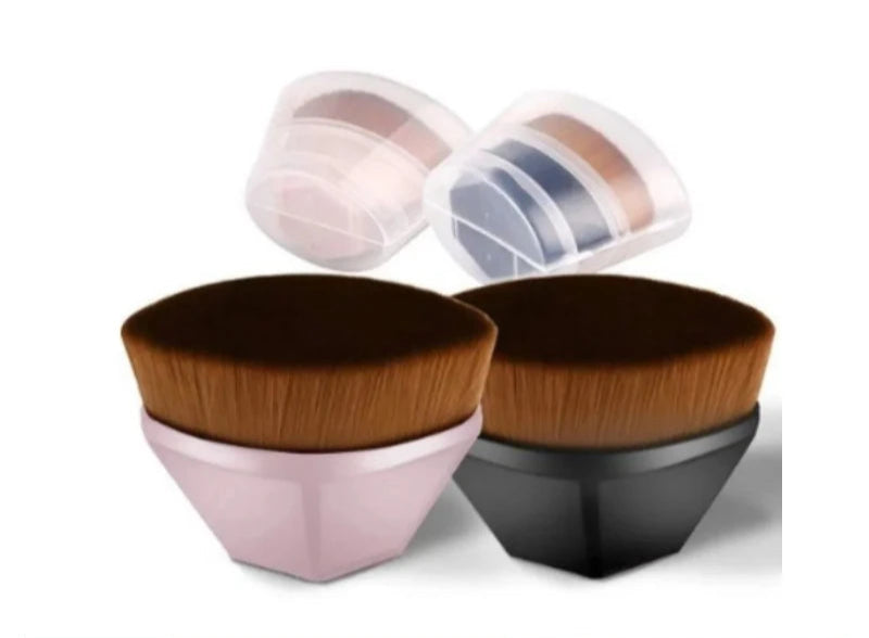 Pincel Hexagonal Para Base e BB Cream – Cerdas Super Macias para Maquiagem Perfeita