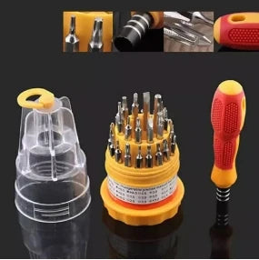 Kit Ferramentas 31 Peças de Precisão – Chaves Torx, Philips e Fenda para Reparo de Celular, Notebook e Eletrônicos