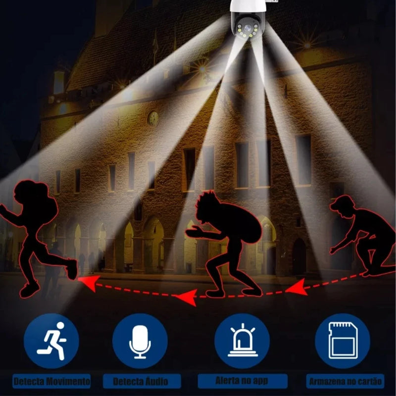 Câmera IP Lâmpada Smart Wi-Fi Full HD Visão Noturna Yoosee – Interna