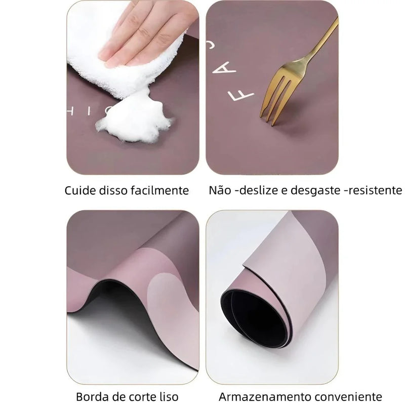 Tapete Oval Absorvente – Um Toque de Conforto e Segurança para o Seu Banheiro