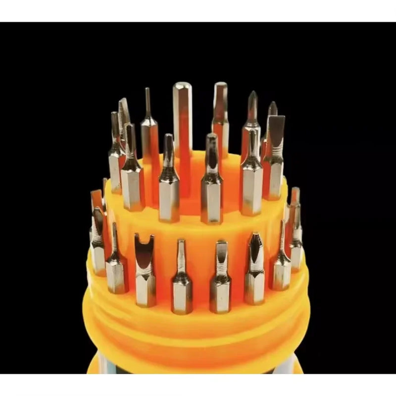 Kit Ferramentas 31 Peças de Precisão – Chaves Torx, Philips e Fenda para Reparo de Celular, Notebook e Eletrônicos