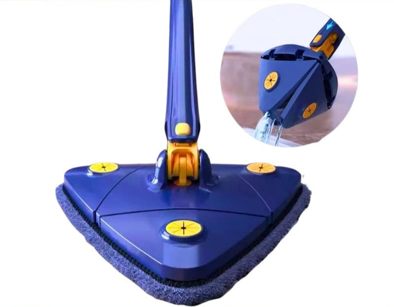 Mop Triangular Giratório 360° com Cabo Extensível – Limpeza Fácil em Todos os Cantos!