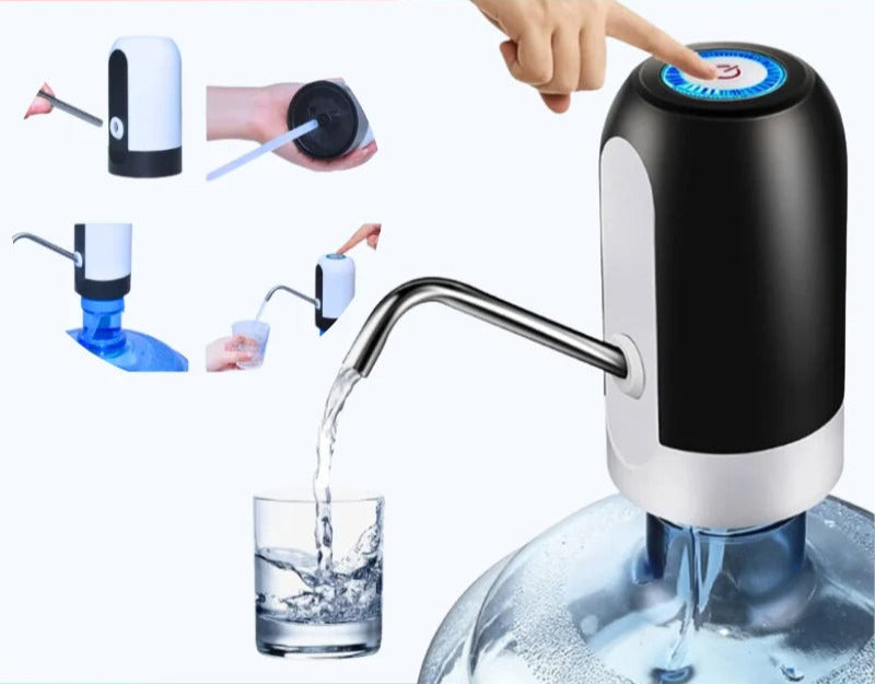 Bomba Elétrica Universal USB para Galão – Água com apenas um toque!
